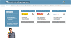 Desktop Screenshot of guenstigerkreditvergleich.com